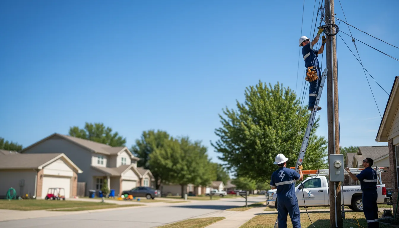 Residential electrician providing installation services in Prairie View, TX